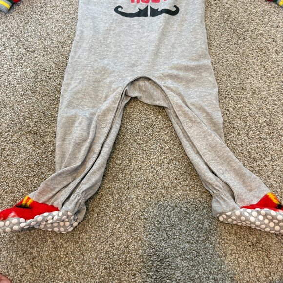 ELF Christmas Pj Baby Toddler Footie One piece 12-18 months - Picture 5 of 7